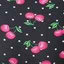 Unique Vintage Plus Size Black & Hot Pink Cherry Pin Dot Monroe Swim Top - Unique Vintage - Womens, SWIM, TOP
