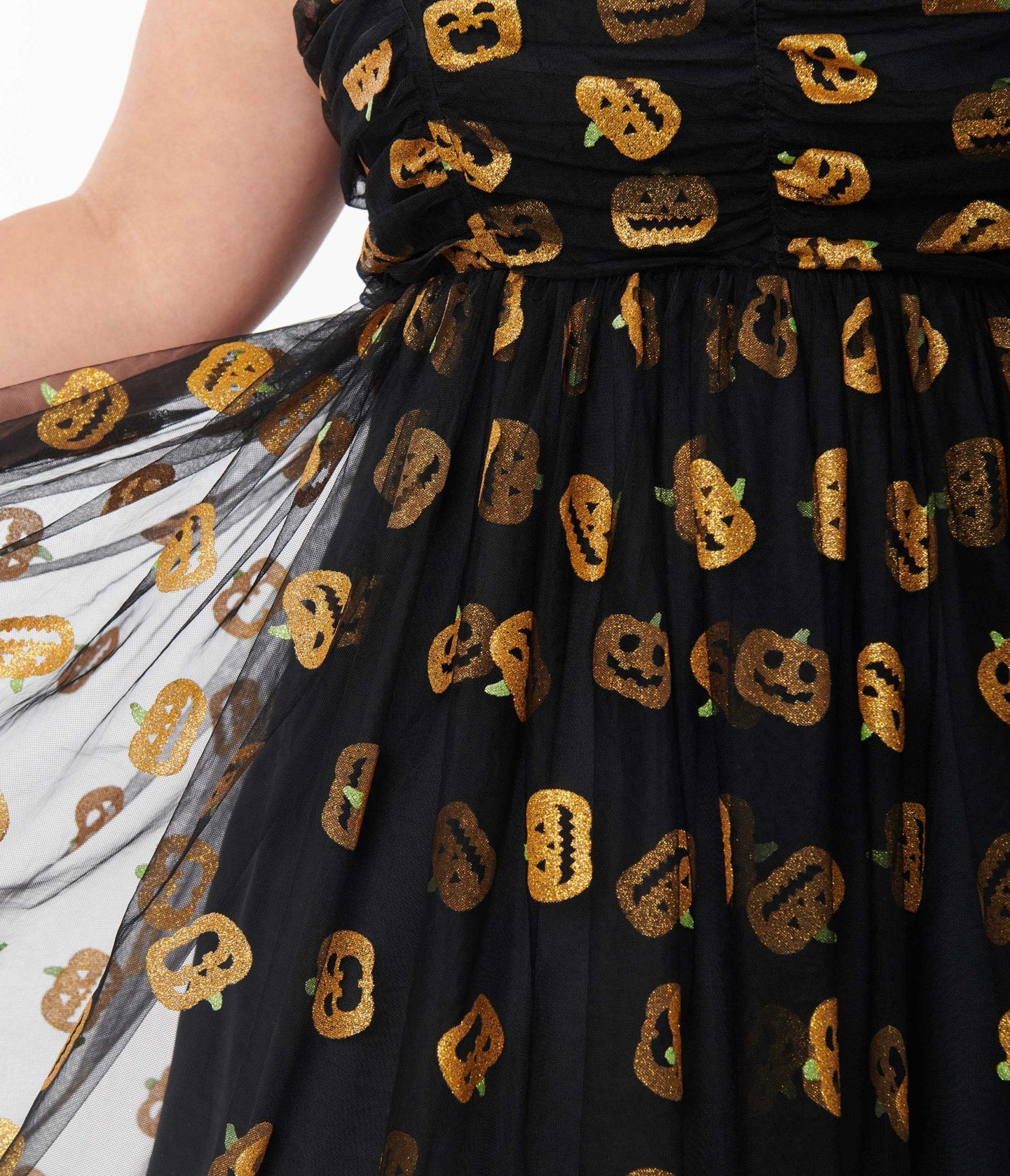 Retro Vintage Unique Vintage Plus Size Black Pumpkin Print