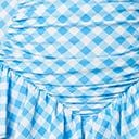 Unique Vintage Plus Size Blue Gingham Buckle Swim Top - Unique Vintage - Womens, SWIM, TOP