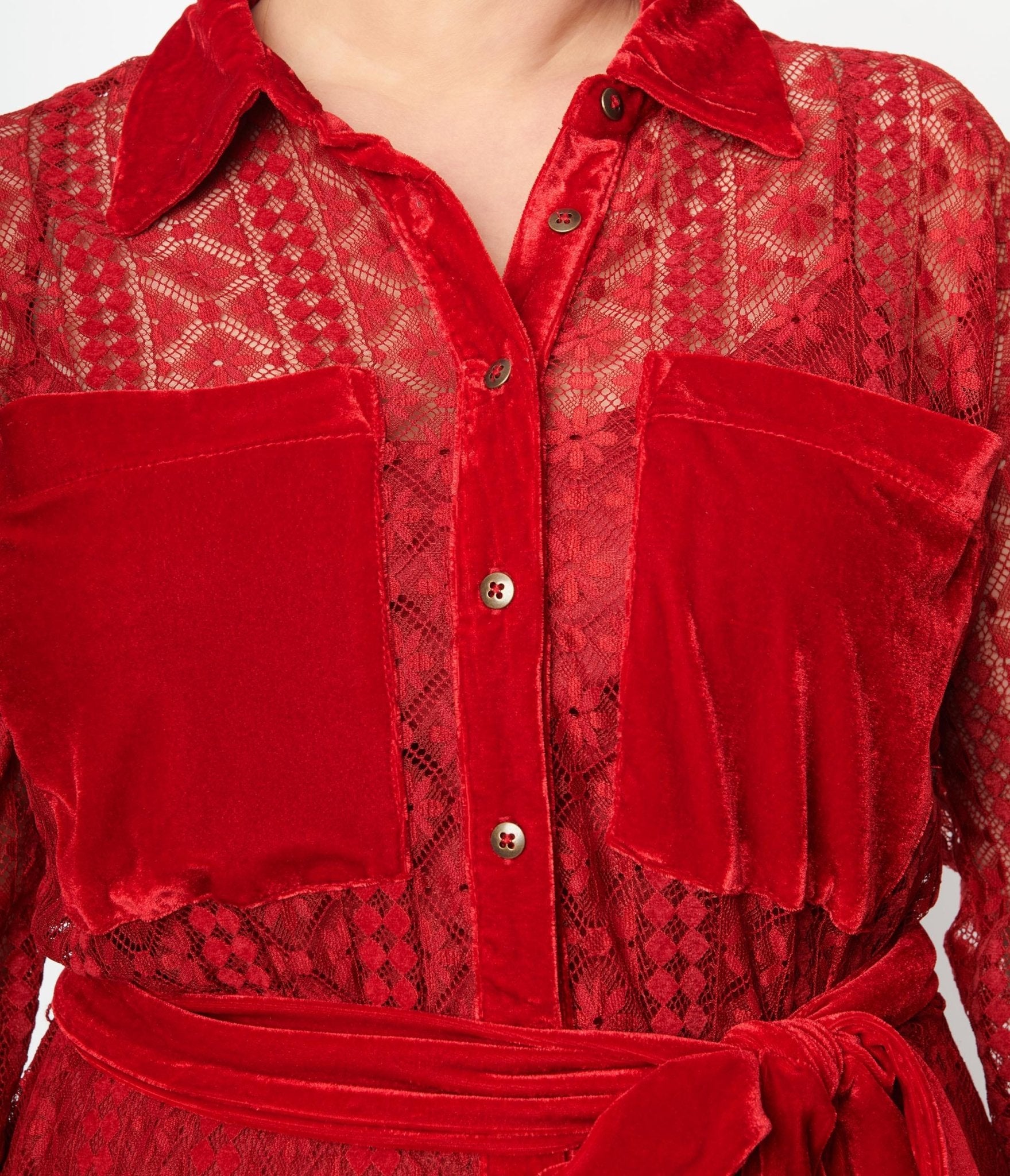 Zara lace clearance shirt dress