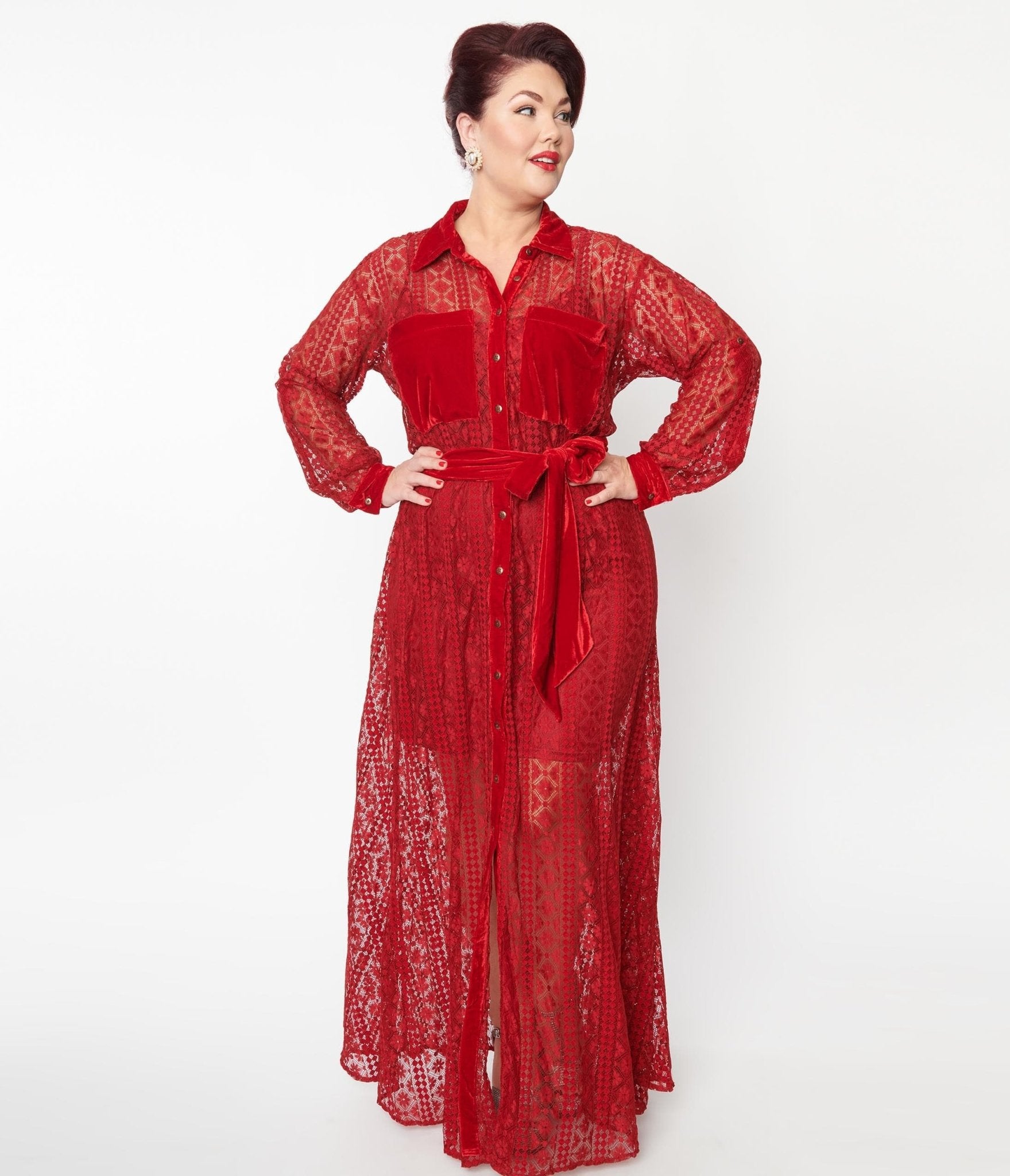 Burgundy lace dress maxi sales