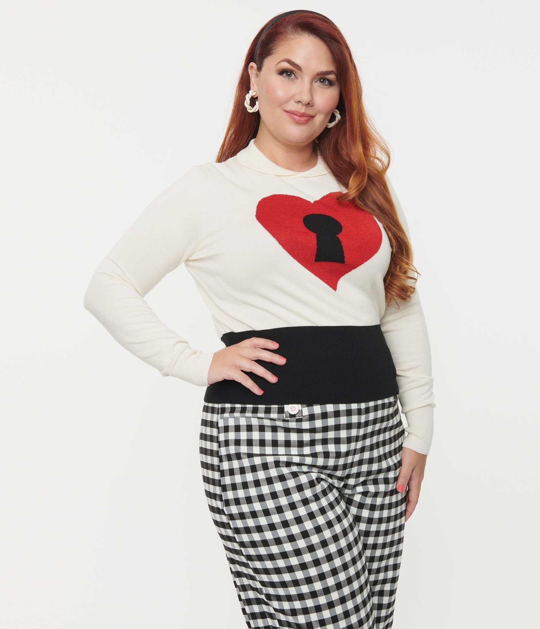 Plus size hotsell red sweater skirt