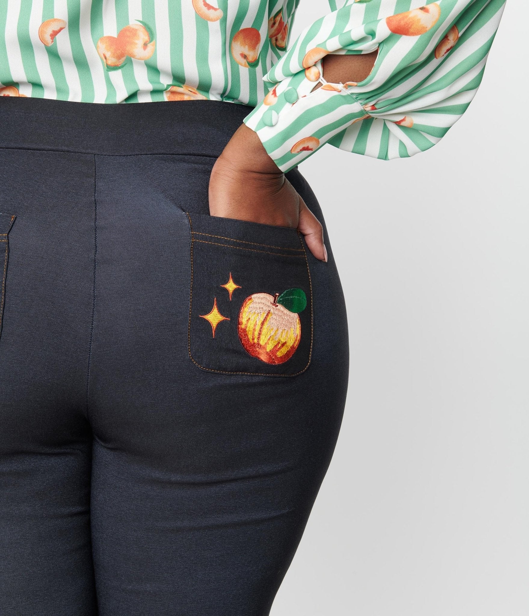 Peach store cigarette trousers