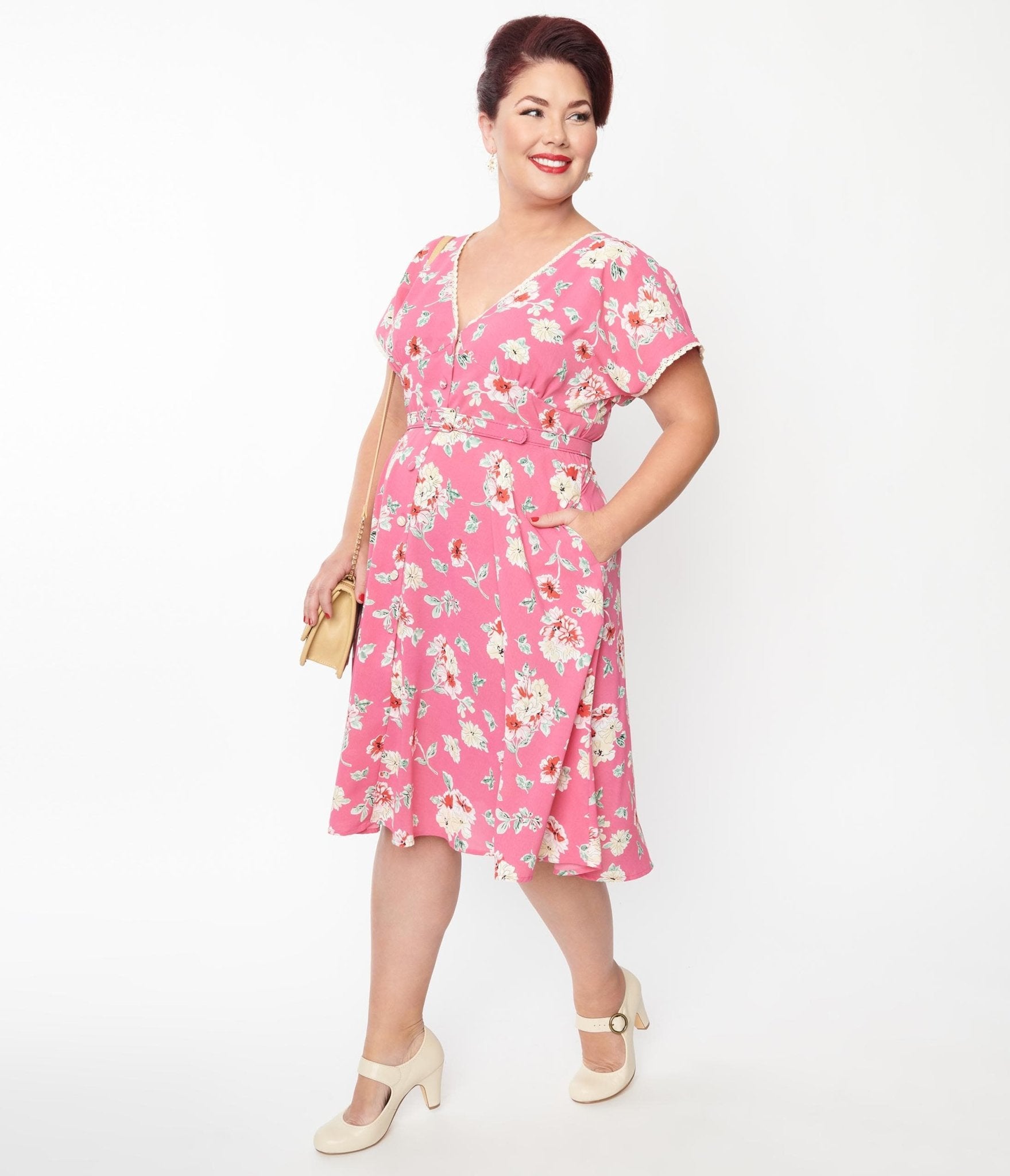Fuchsia new arrivals swing dress