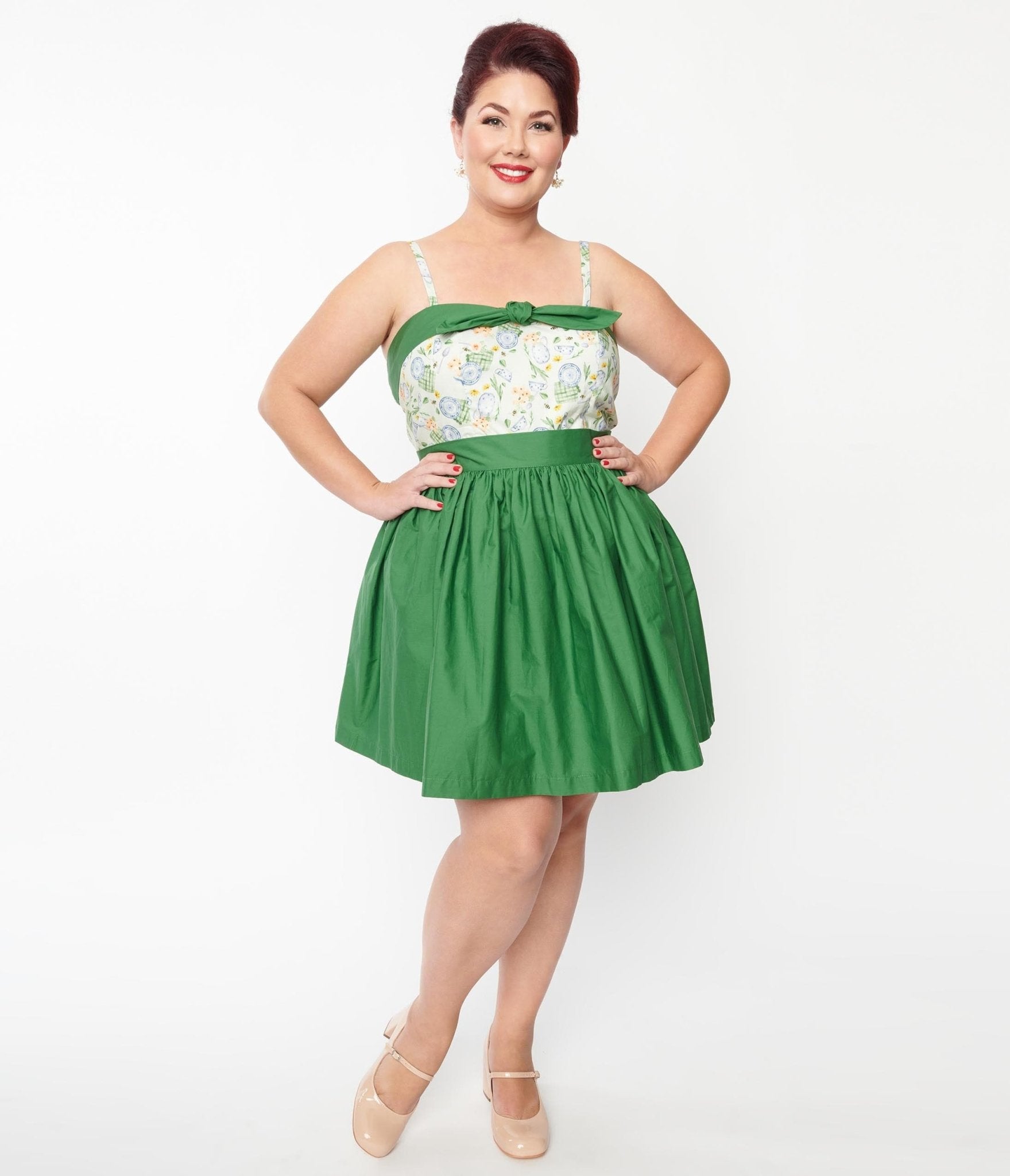 Plus size shop green skirts