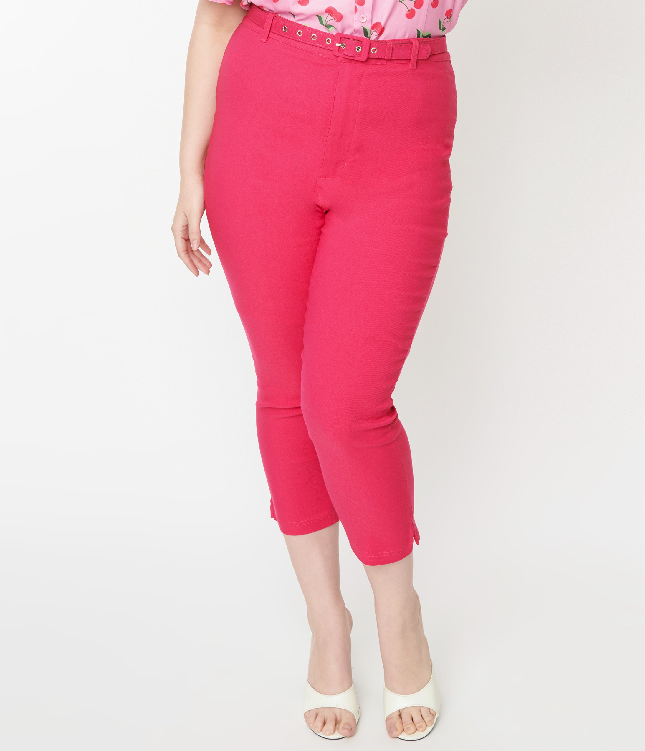 Hot pink deals capri pants