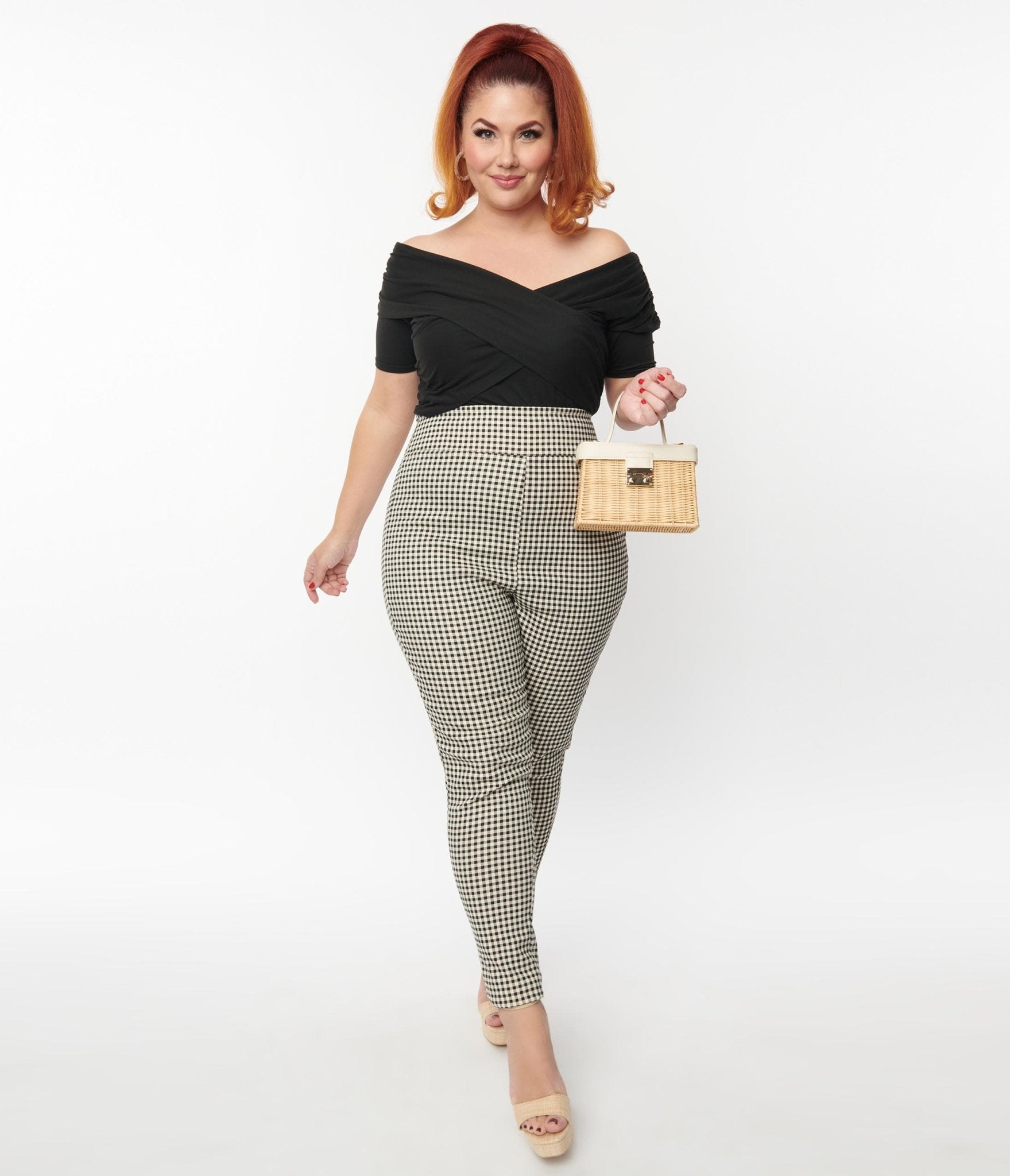 Plus size online cigarette trousers
