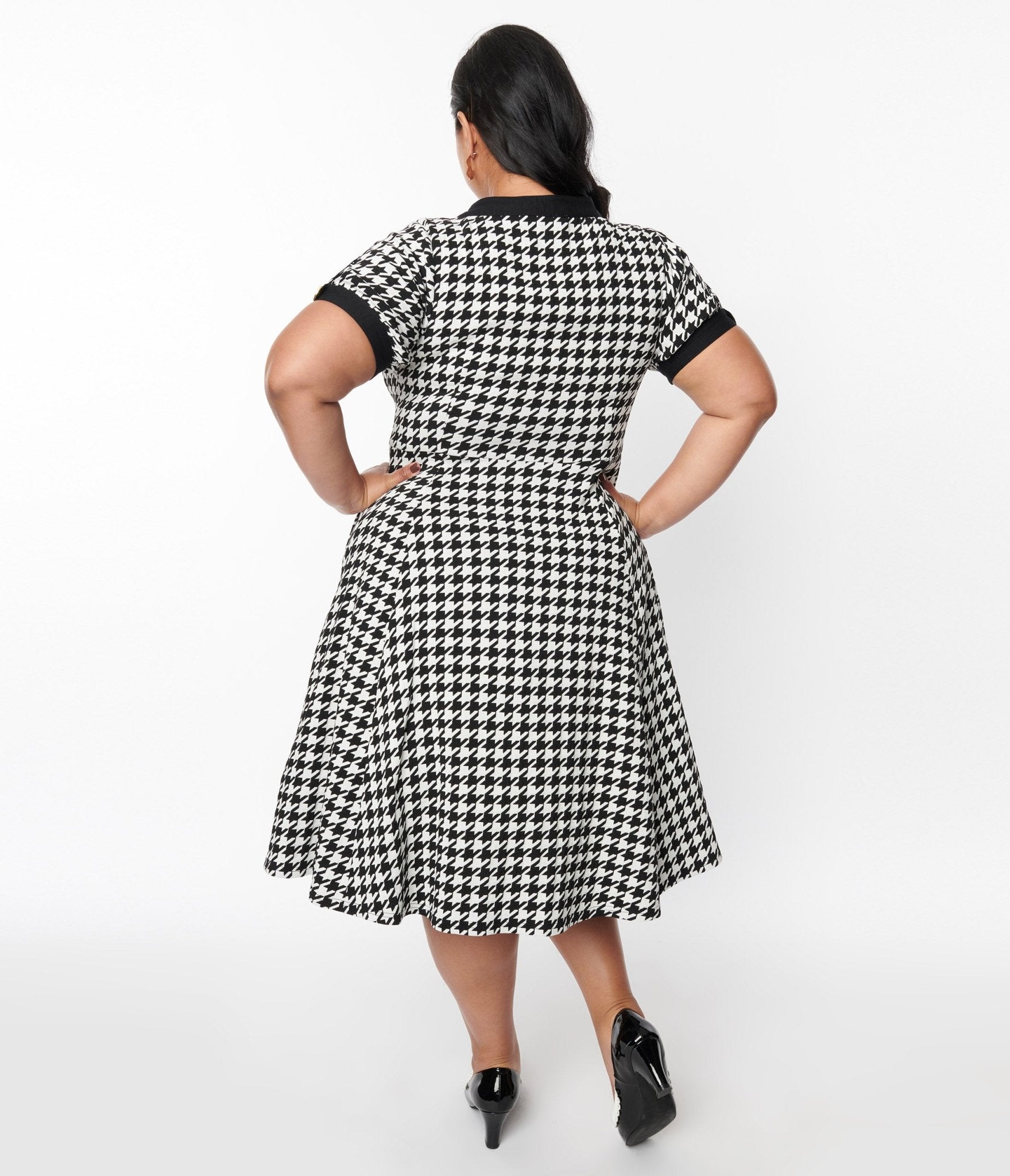 Retro swing cheap dress plus size