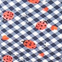 Unique Vintage Plus Size Navy Gingham & Ladybug Print High Waist Louise Swim Bottom - Unique Vintage - Womens, SWIM, BOTTOM