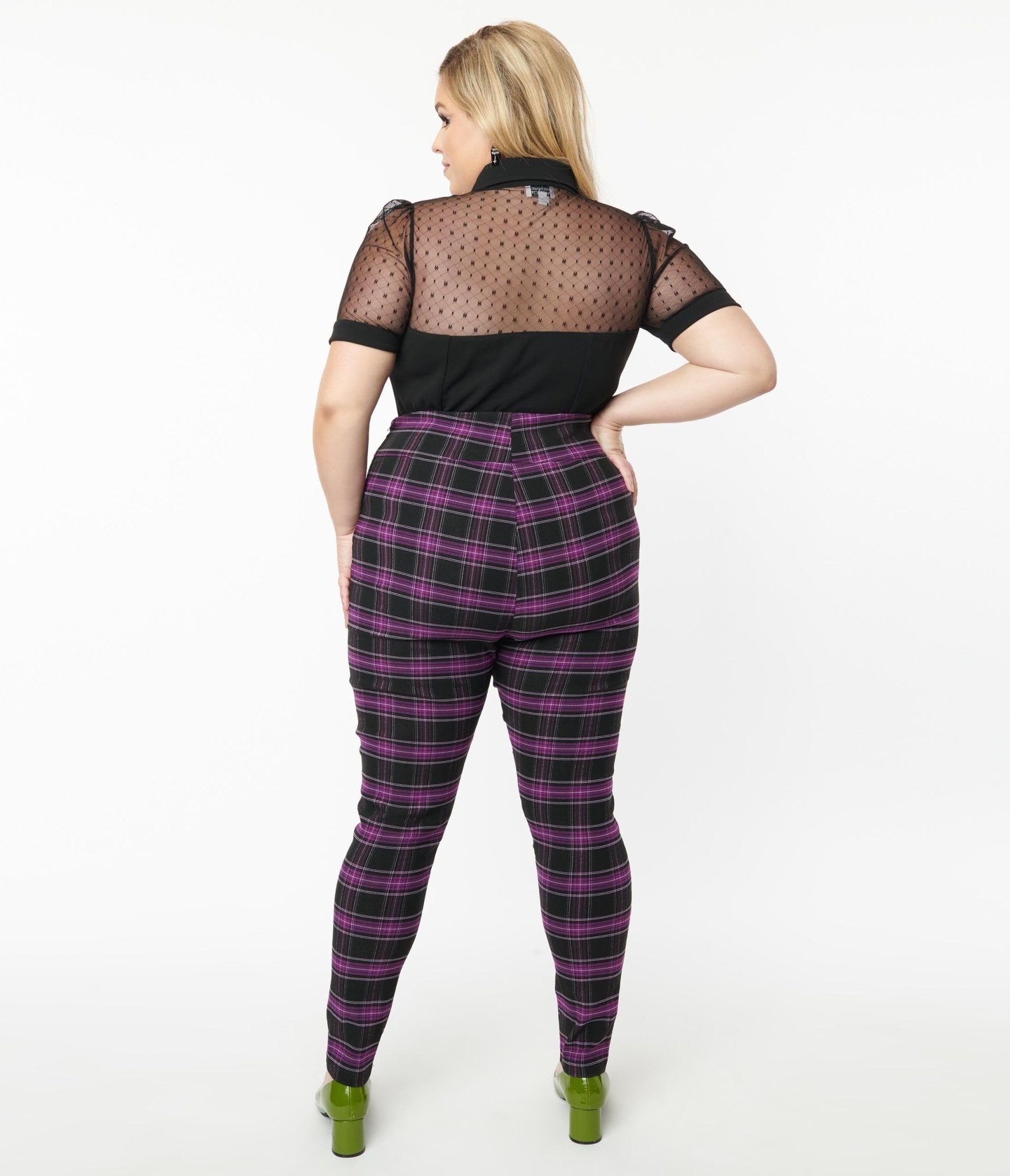 Purple cheap cigarette trousers