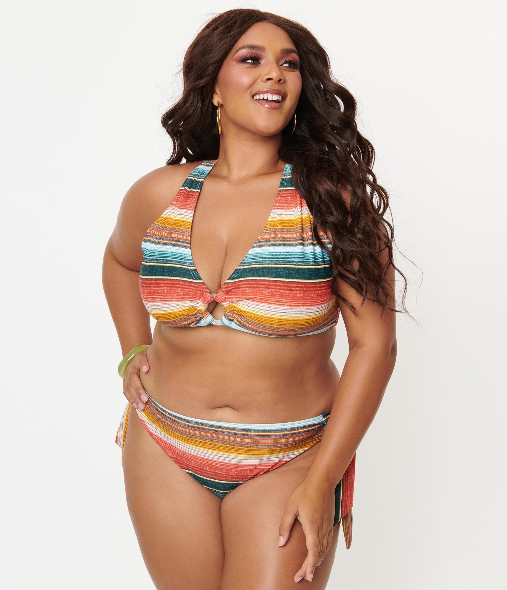 Plus size top serape dress