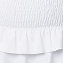 Unique Vintage Plus Size White Shirred Skirt Swim Bottom - Unique Vintage - Womens, SWIM, BOTTOM