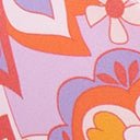Unique Vintage Purple & Orange Bohemian Floral Print Halter Swim Top - Unique Vintage - Womens, SWIM, TOP