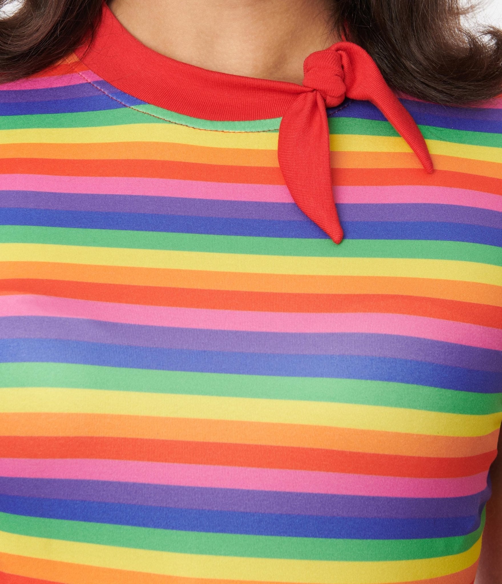 Rainbow sale knit top