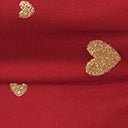Unique Vintage Red & Gold Glitter Heart Flare Dress - Unique Vintage - Womens, DRESSES, FIT AND FLARE
