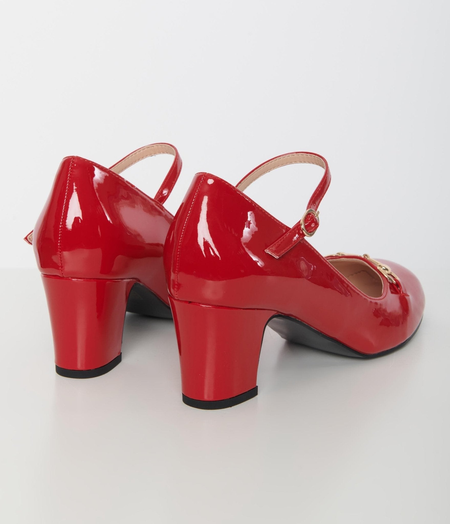 Patent Leather Mary Jane Women Block Heel Platform Ankle Strap Shoes Formal  Pump | eBay