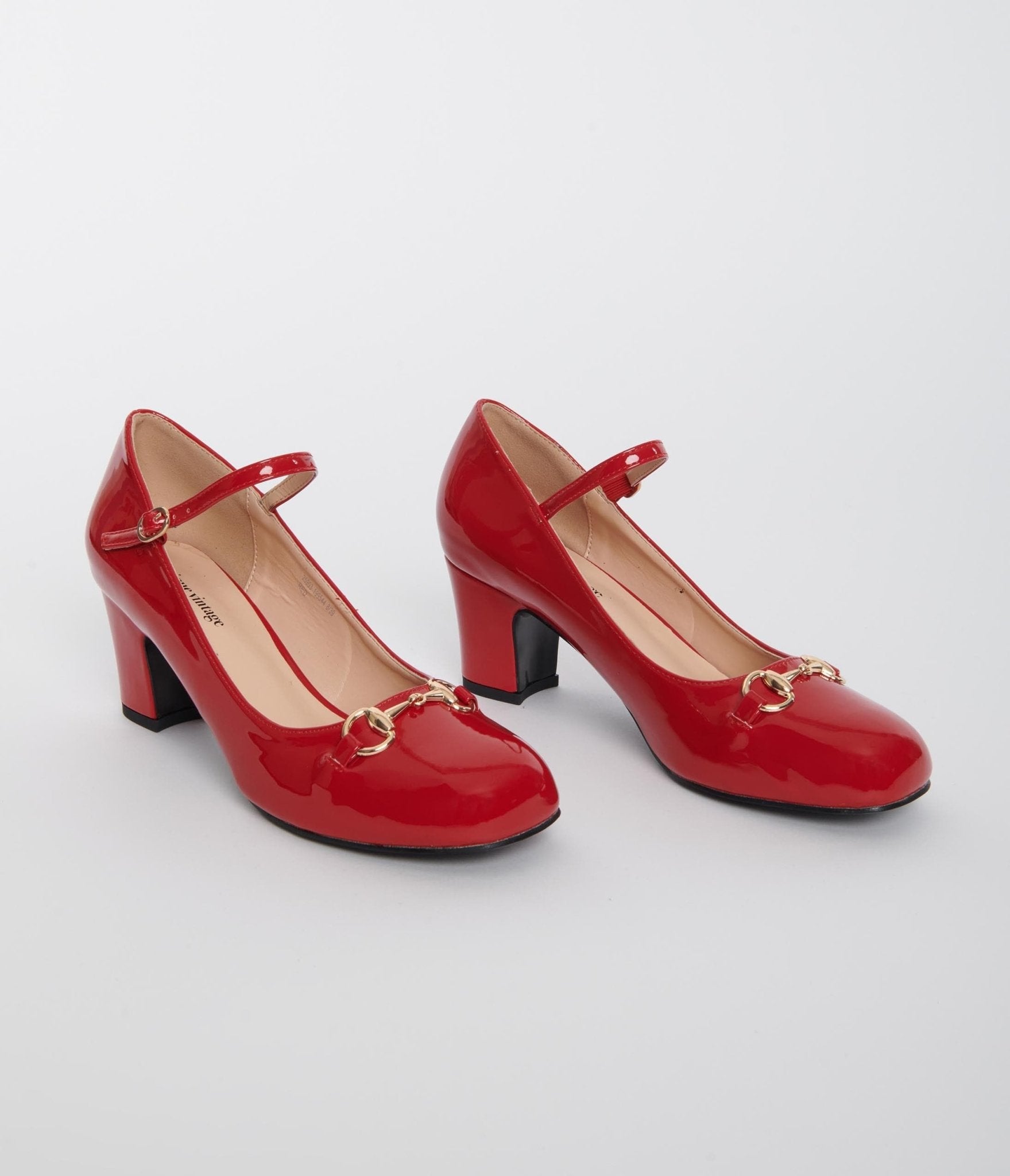 Retro red heels online