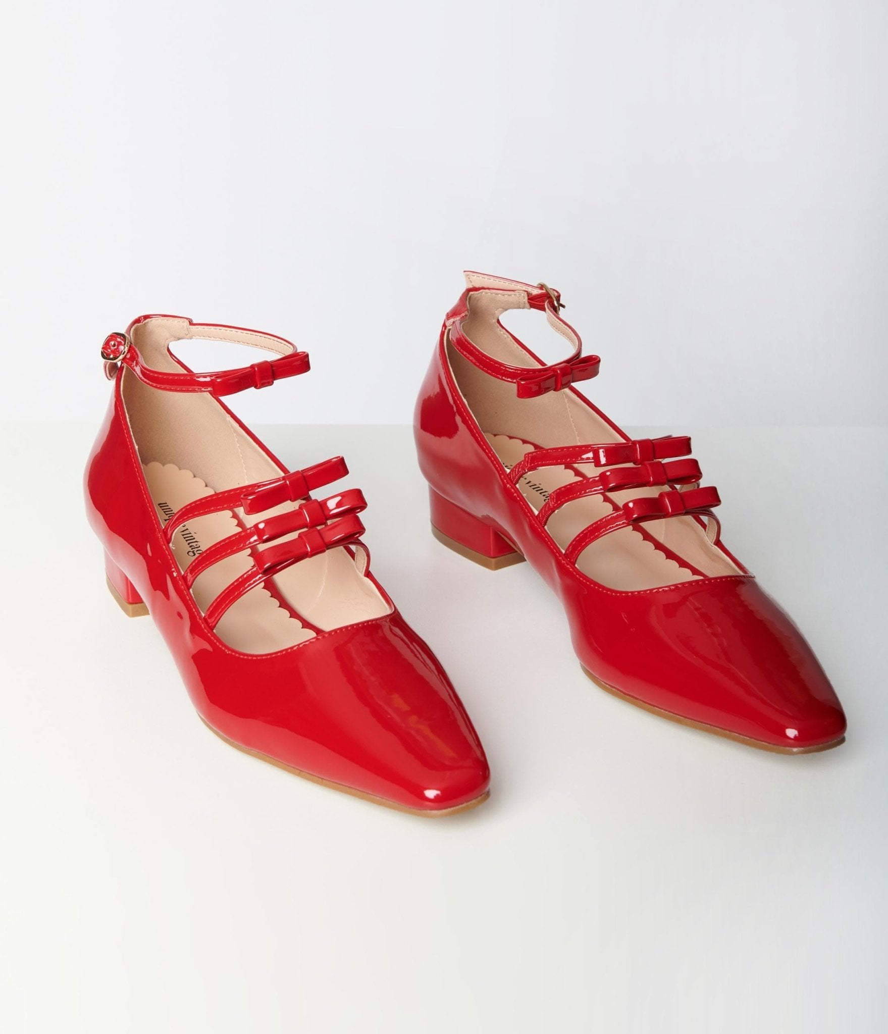 Red patent discount mary jane shoes