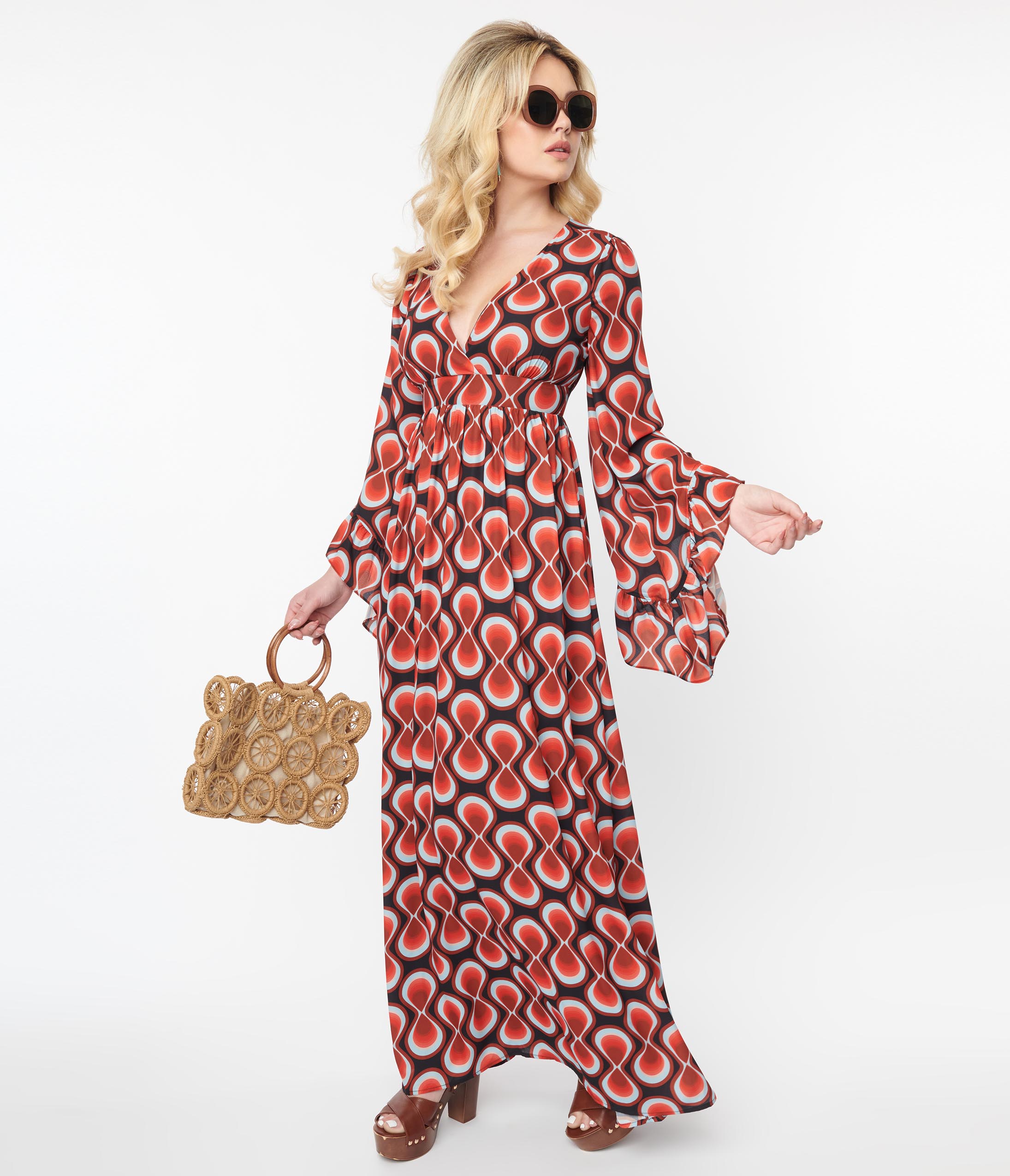 Unique vintage red dress discount