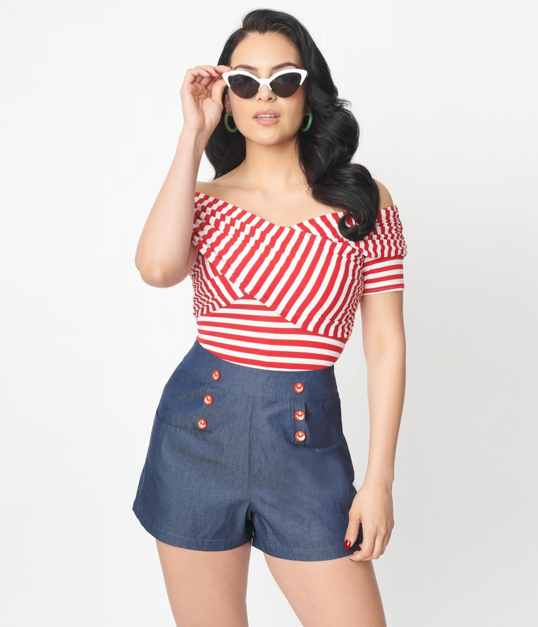 Red and white 2024 bodysuit