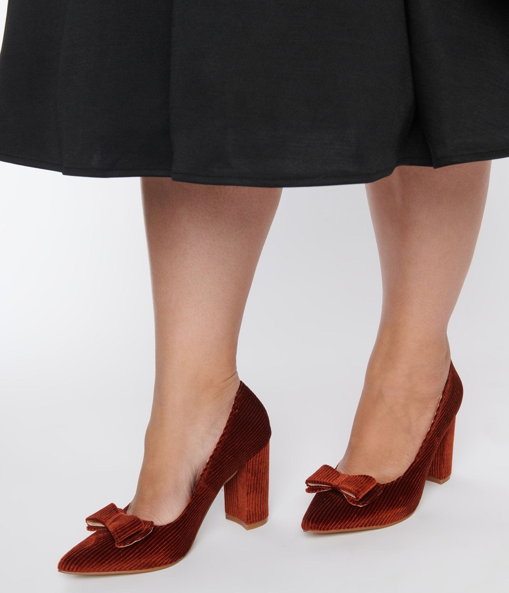 Rust clearance colored pumps