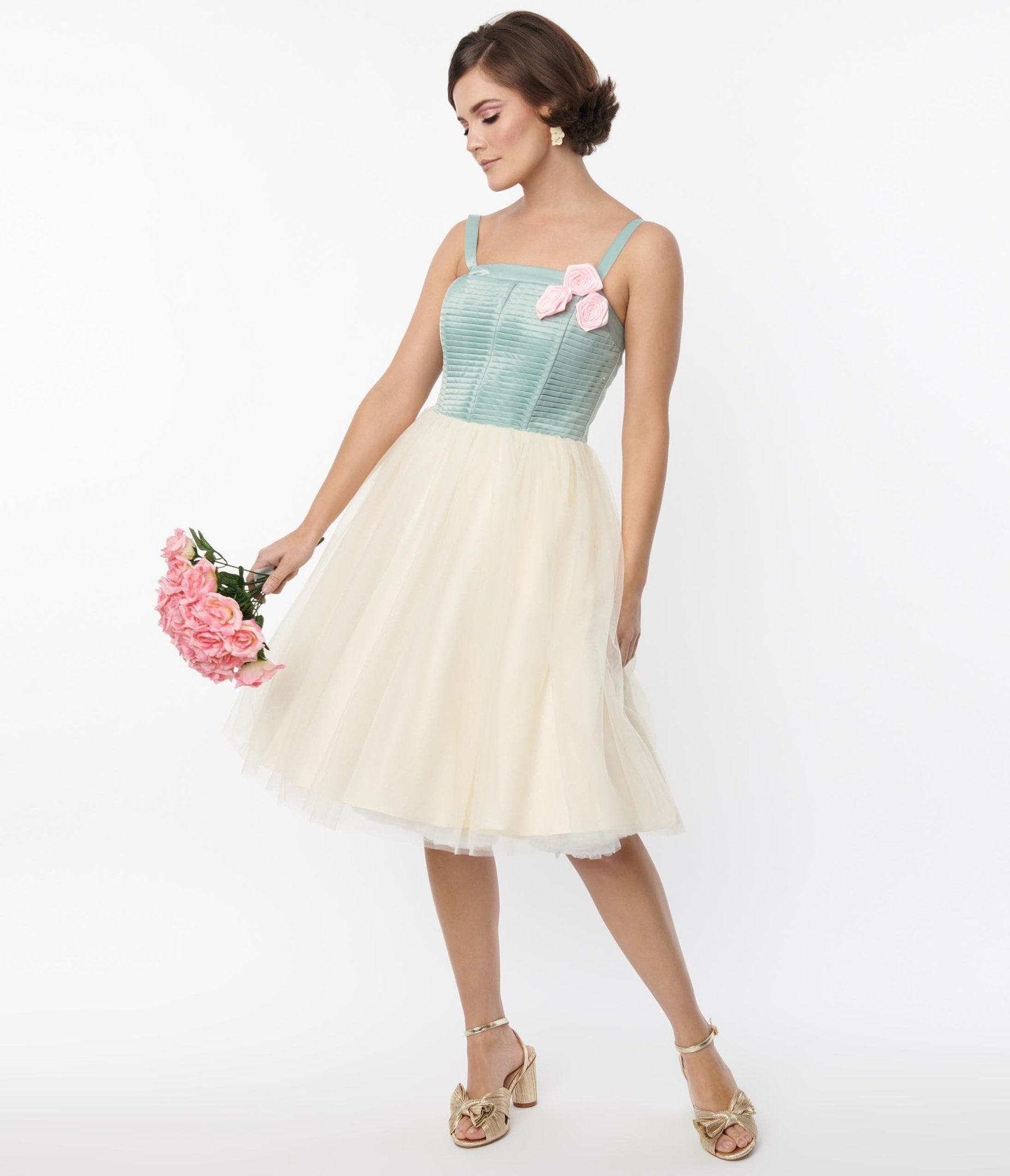 Tulle swing skirt top