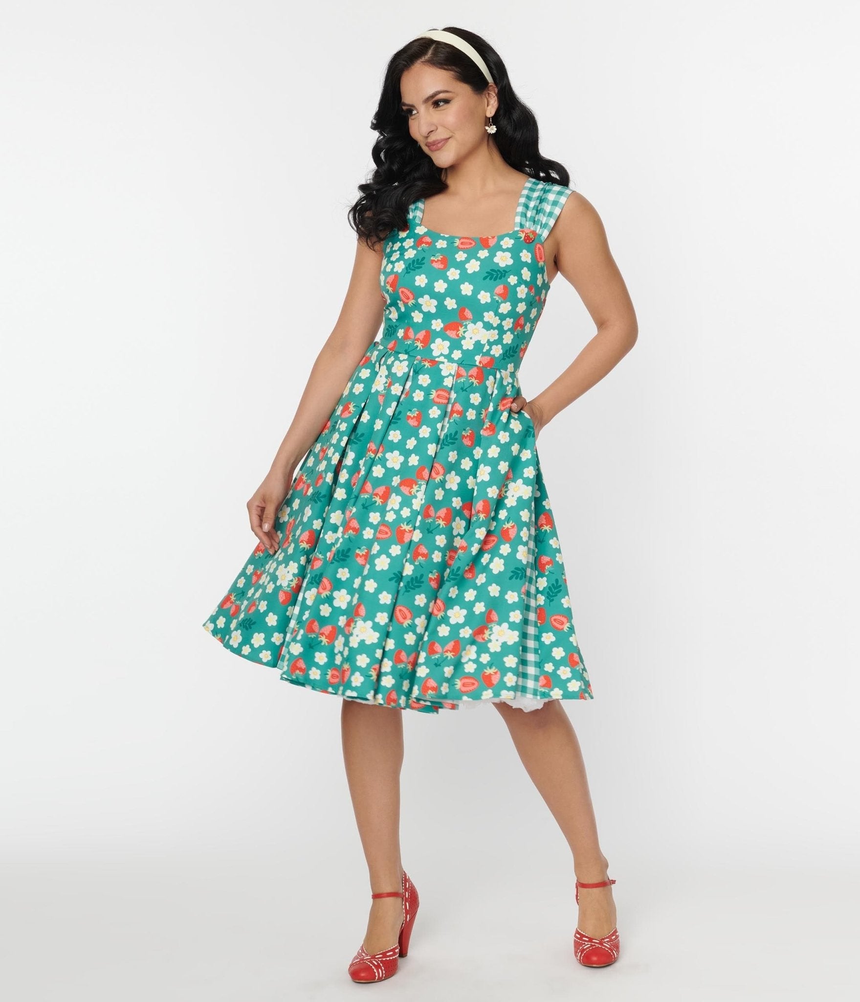Teal outlet 50s dress