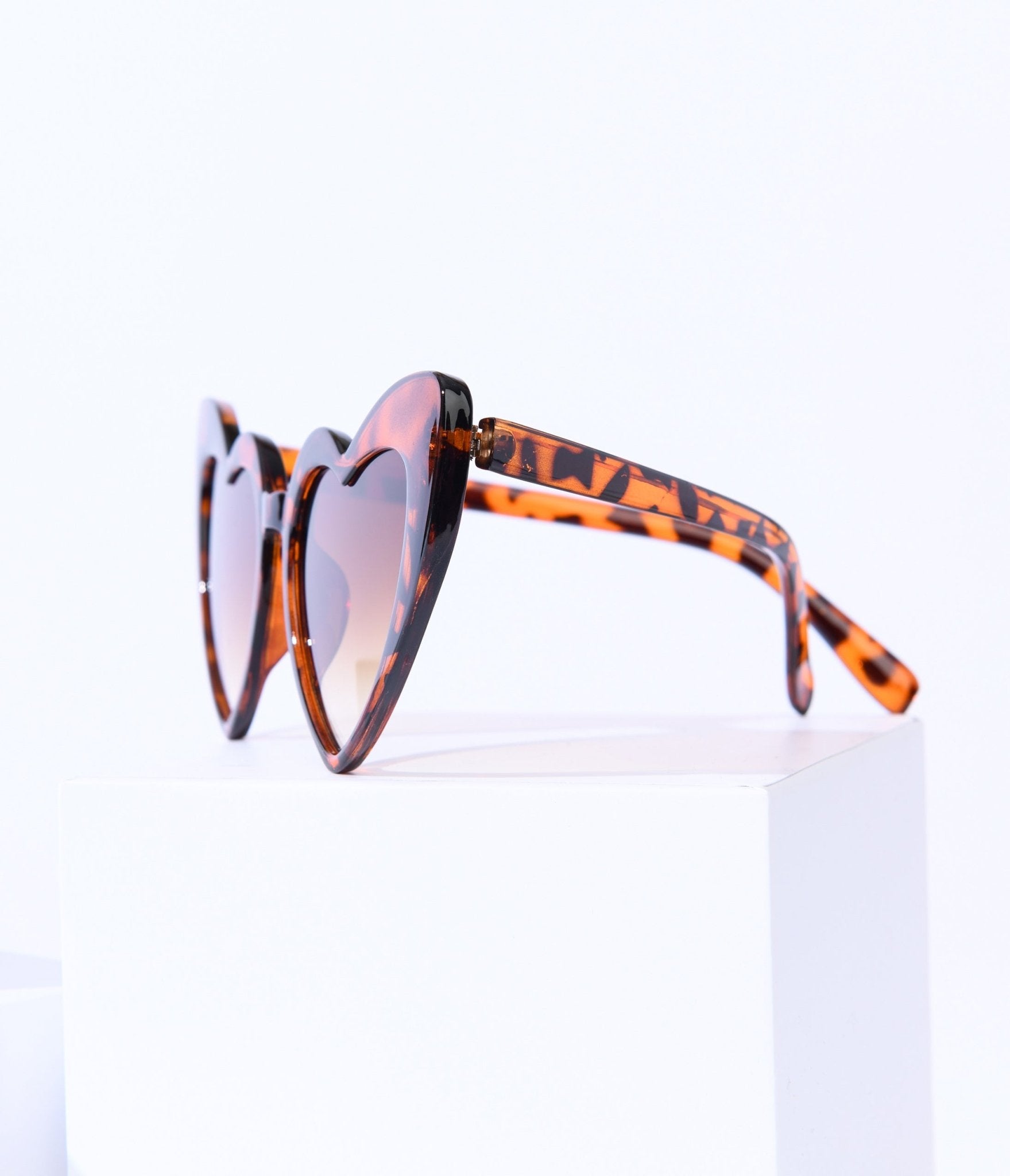 Unique Vintage Tortoise Heart Sunglasses - Unique Vintage - Womens, ACCESSORIES, SUNGLASSES