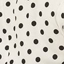 Unique Vintage White & Black Polka Dot Neck Tie Gwen Blouse - Unique Vintage - Womens, TOPS, WOVEN TOPS