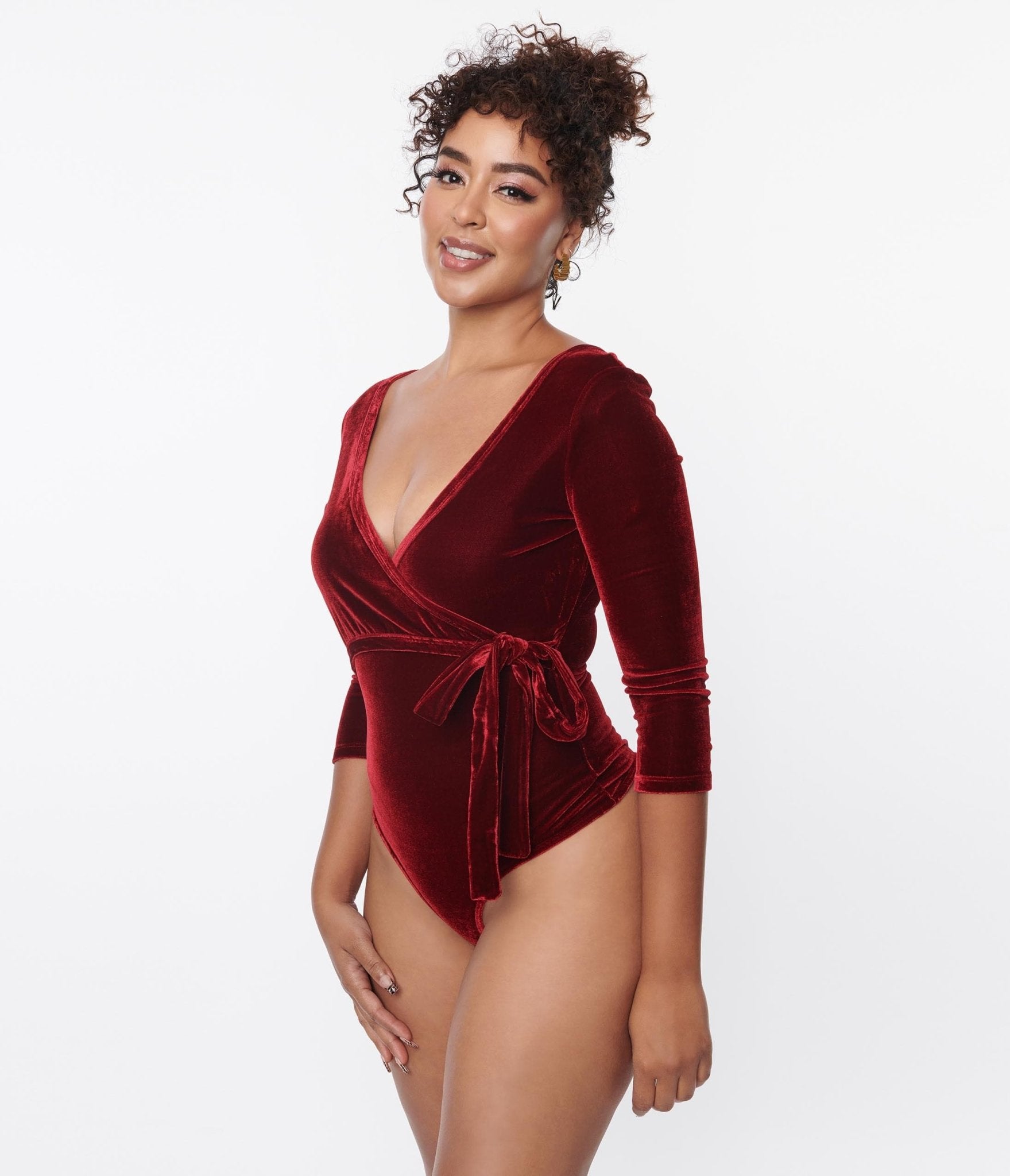 Red velvet bodysuit clearance