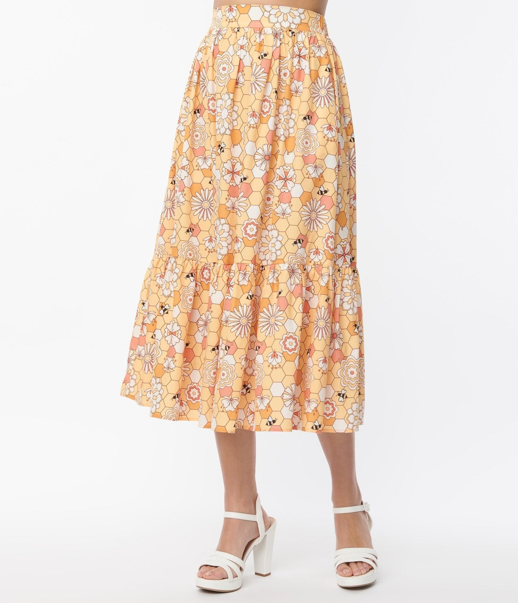 Vintage online skirts yellow