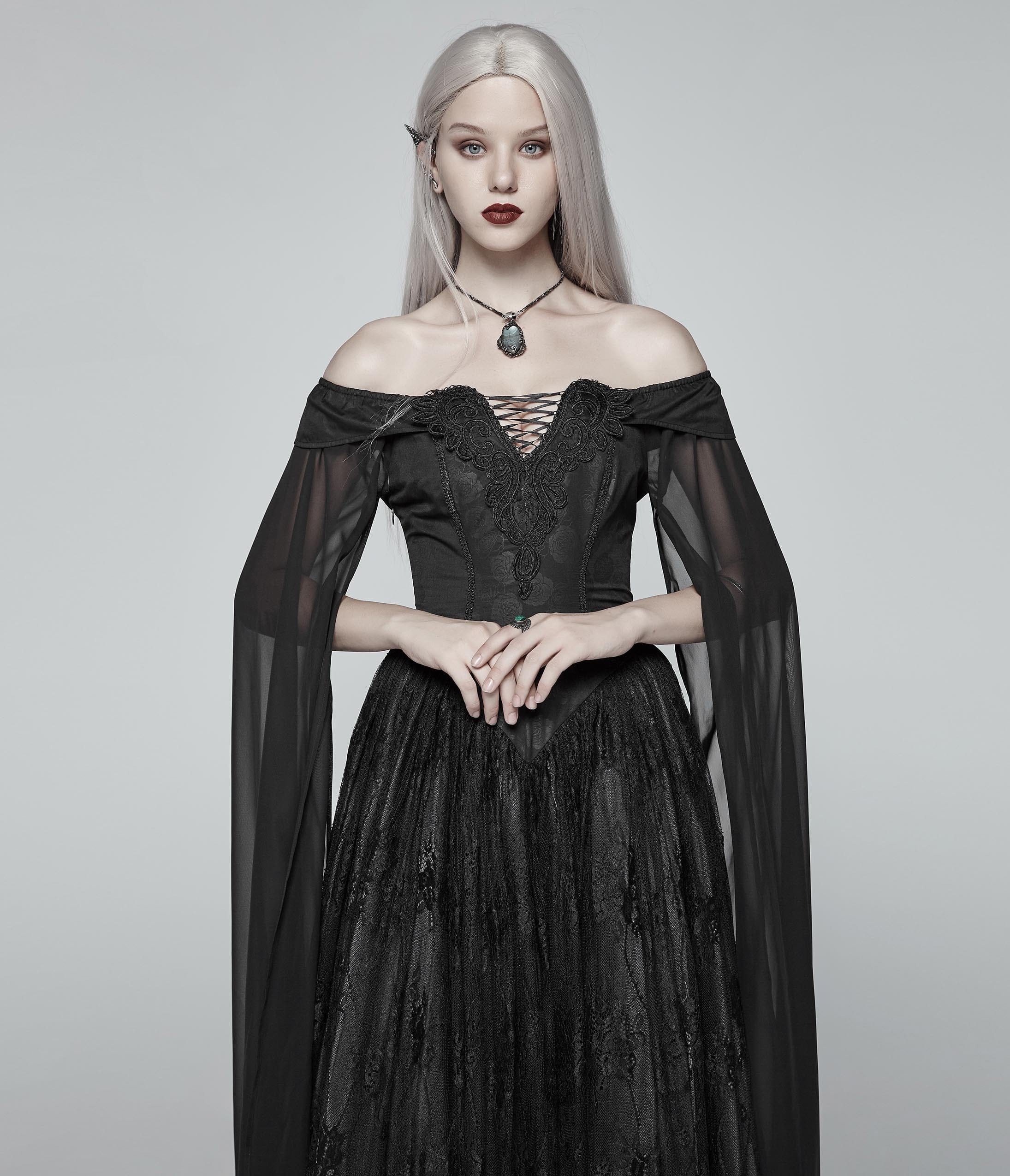 Gothic black gown sale