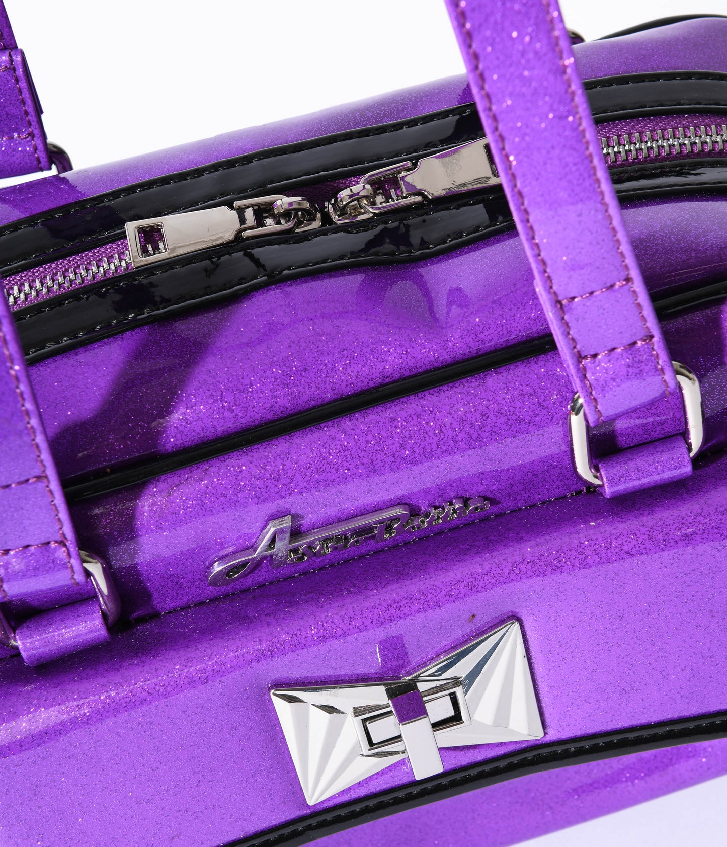 Violet Galaxy Sparkle Handbag - Unique Vintage - Womens, ACCESSORIES, HANDBAGS