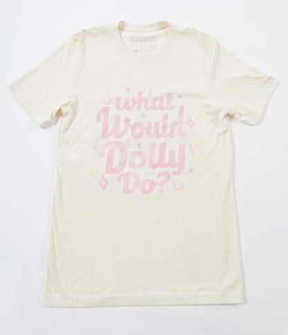 What Would Dolly Do Fitter Graphic Tee - Unique Vintage - Womens, GRAPHIC TEES, TEES