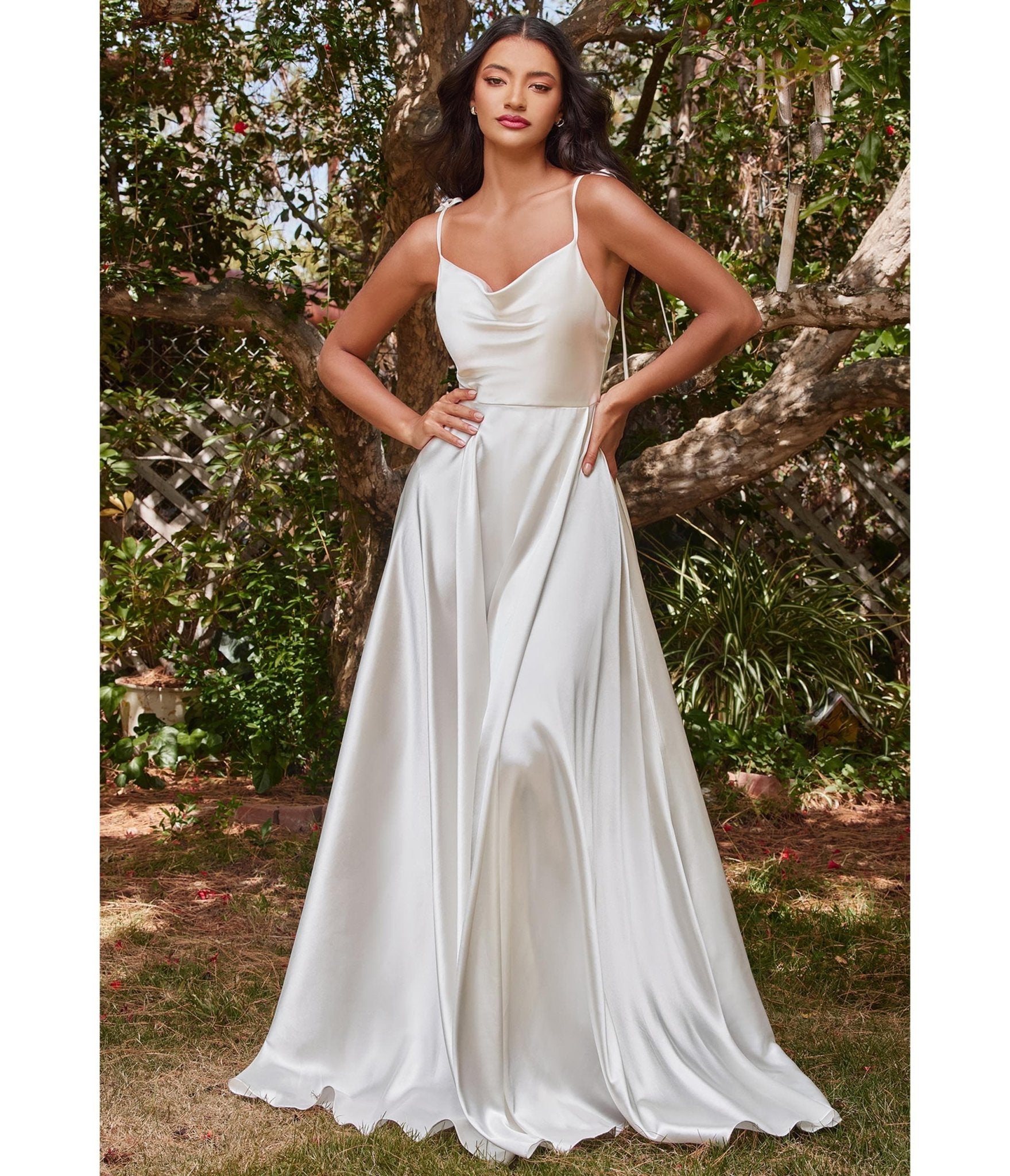 Satin bridal dress by hacya - Long dresses - Afrikrea