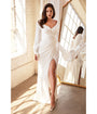 Cinderella Divine  White Portrait Satin Bridal Gown