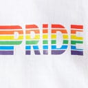 White Rainbow Pride Fitted Graphic Tee - Unique Vintage - Womens, GRAPHIC TEES, TEES