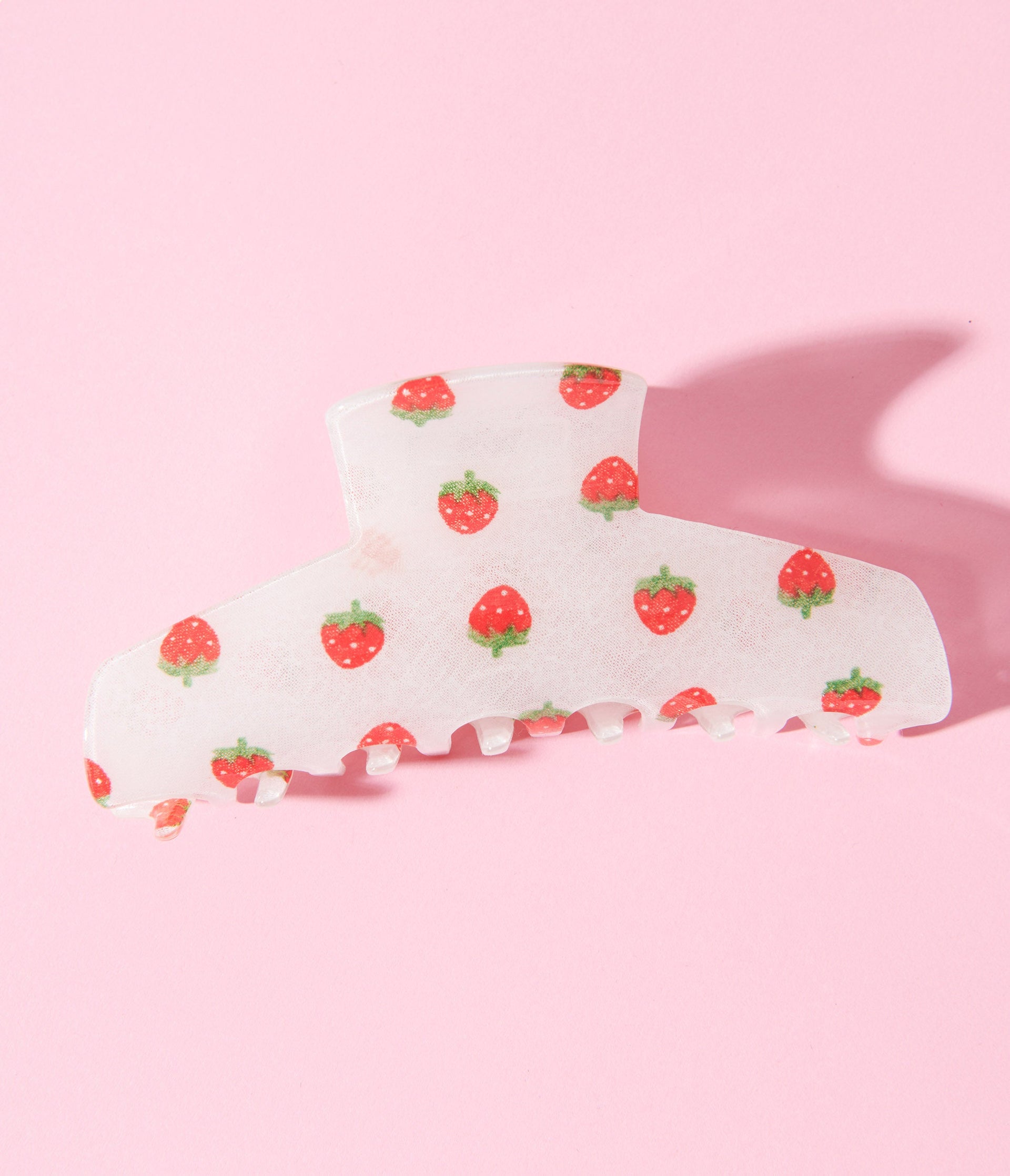 White Strawberry Hair Claw - Unique Vintage - Womens, ACCESSORIES, HAIR