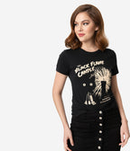 Whosits And Whatsits Black Flame Candle Womens Tee - Unique Vintage - Womens, HALLOWEEN, GRAPHIC TEES
