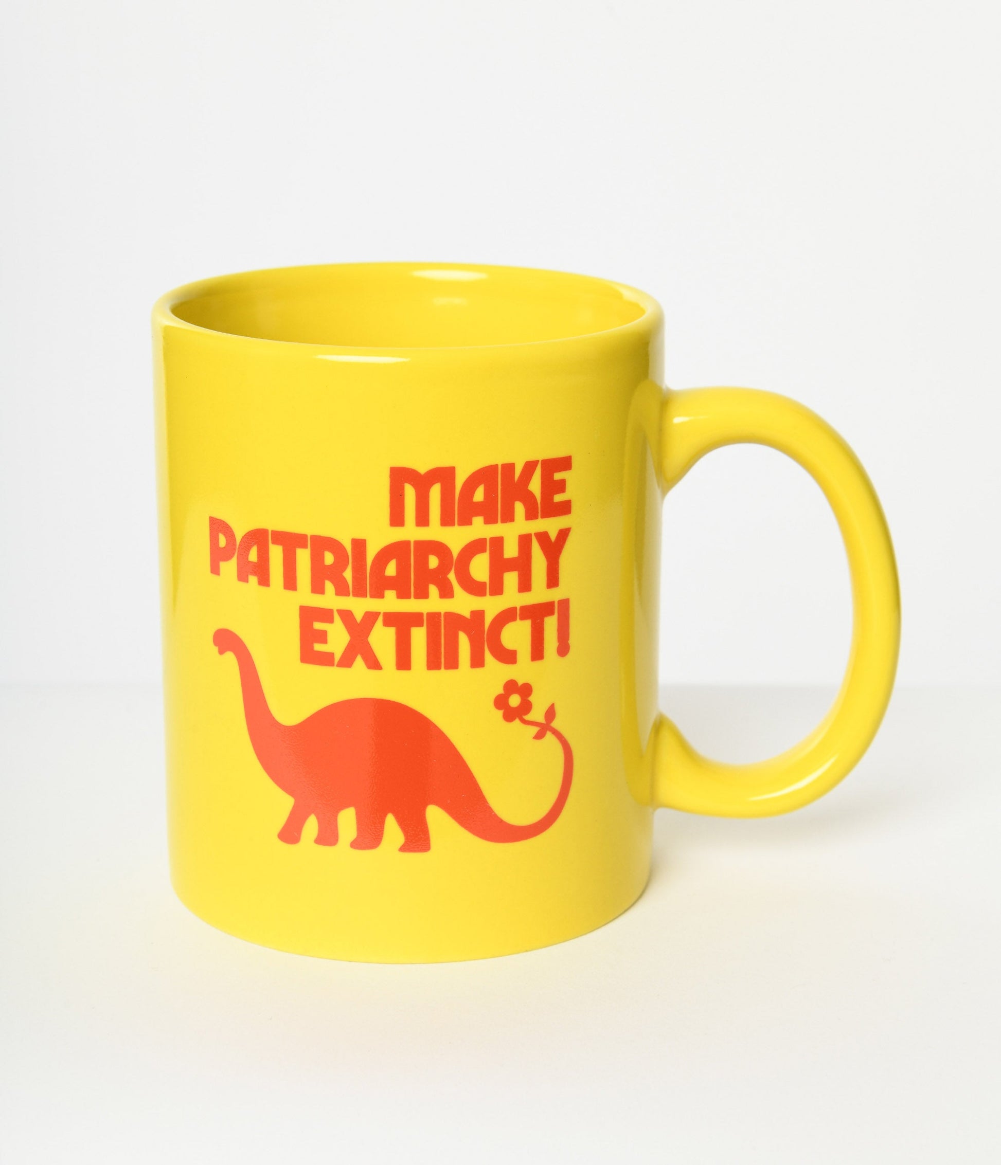 Yellow Make Patriarchy Extinct Coffee Mug - Unique Vintage - Womens, ACCESSORIES, GIFTS/HOME